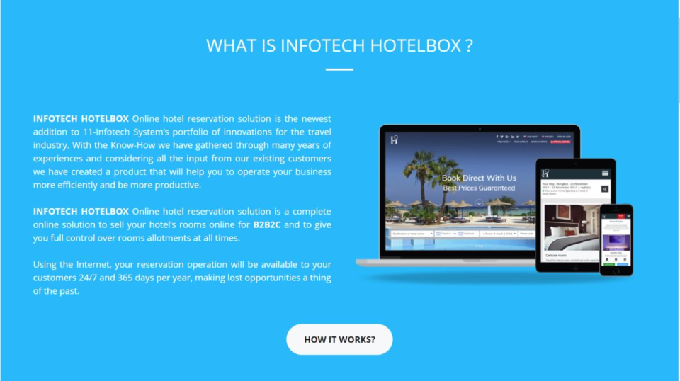 screenshot of Smart Hotel Online